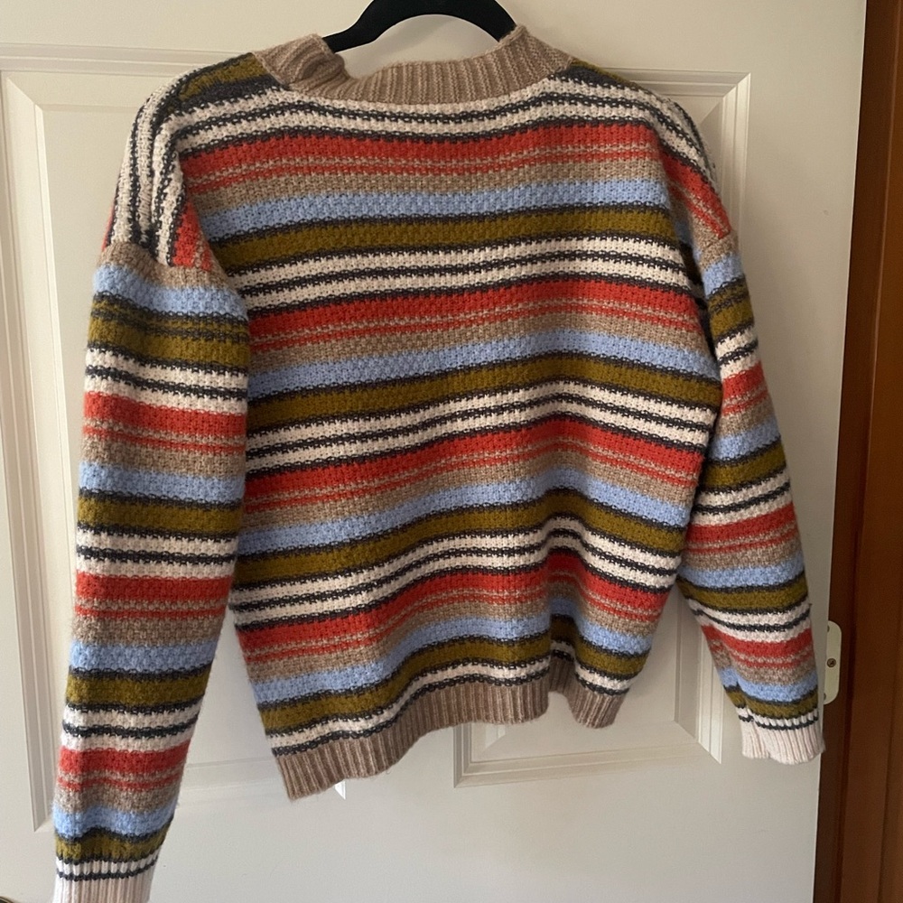 Striped Button-Up Cardigan - Picture 2 of 2
